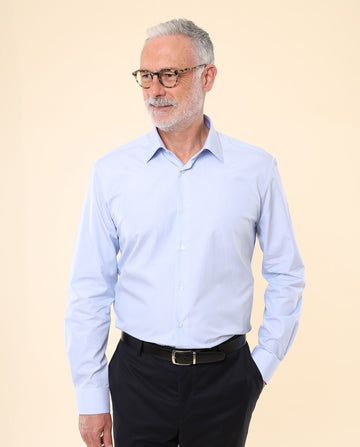 Light Blue Classic Shirt 100% Cotton